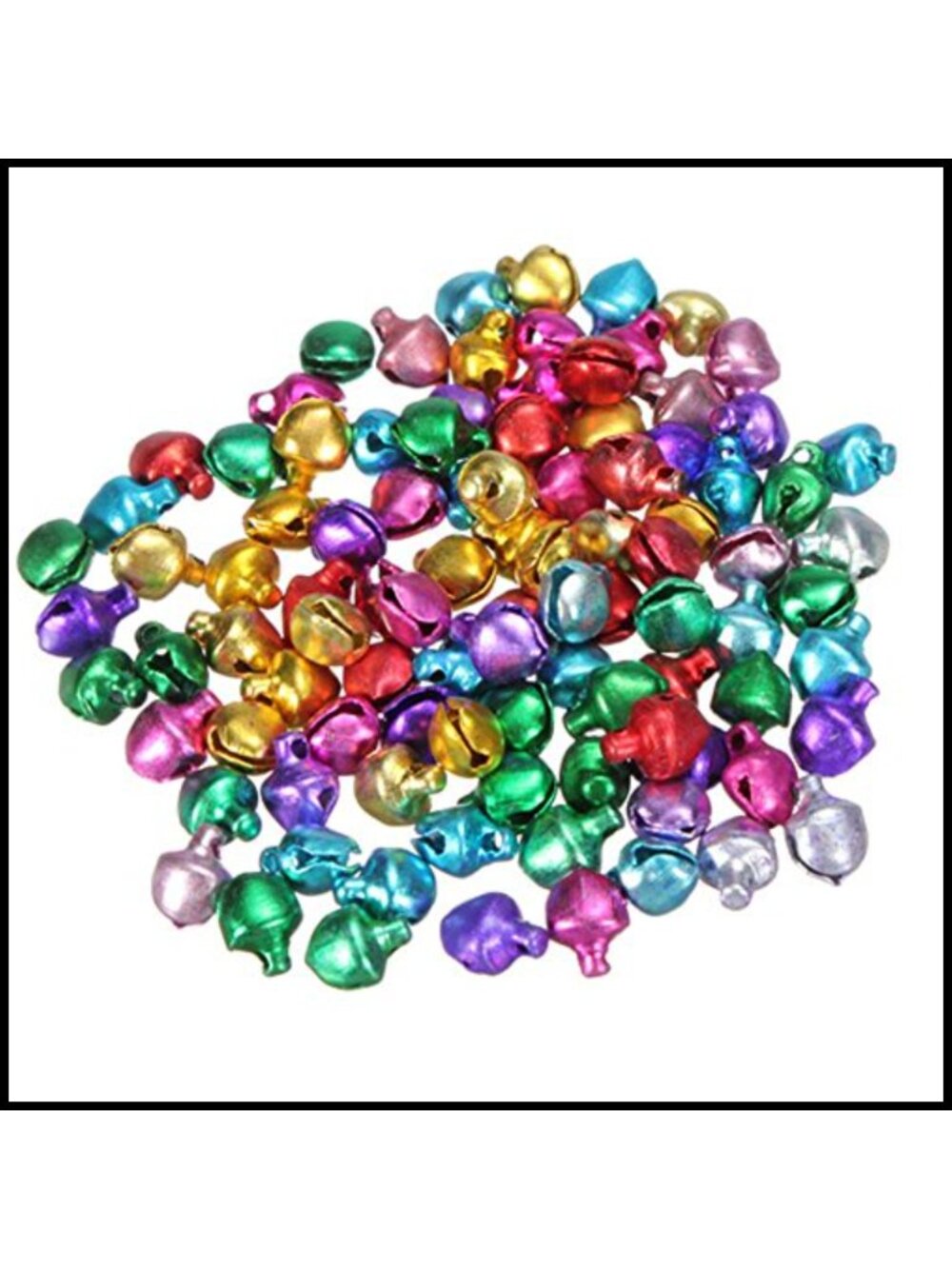 500 Mini Aluminum Jingle Bells 6mm Craft Beads for Christmas Ornaments DIY